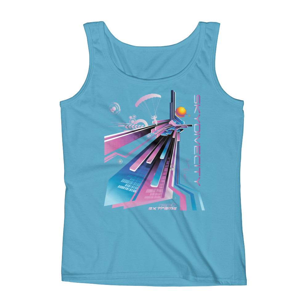 Skydiving T-shirts Ladies' Tank - Skydive City - Flamingo, Tanks, Skydiving Apparel, Skydiving Apparel, Skydiving Apparel, Skydiving Gear, Olympics, T-Shirts, Skydive Chicago, Skydive City, Skydive Perris, Drop Zone Apparel, USPA, united states parachute association, Freefly, BASE, World Record,