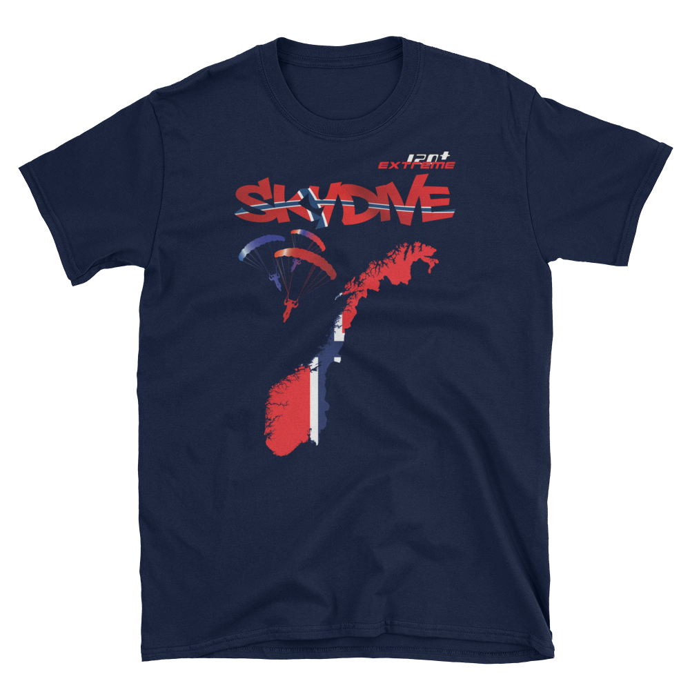 Skydiving T-shirts - Skydive World - NORWAY - Cotton Tee -, Shirts, Skydiving Apparel, Skydiving Apparel, Skydiving Apparel, Skydiving Gear, Olympics, T-Shirts, Skydive Chicago, Skydive City, Skydive Perris, Drop Zone Apparel, USPA, united states parachute association, Freefly, BASE, World Record,