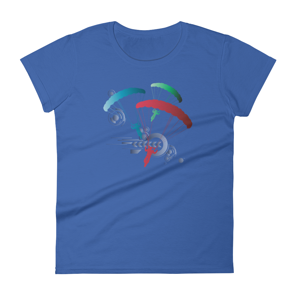 Skydiving T-shirts Skydive Competition - Women`s Colored T-Shirts, Women's Colored Tees, Skydiving Apparel, Skydiving Apparel, Skydiving Apparel, Skydiving Gear, Olympics, T-Shirts, Skydive Chicago, Skydive City, Skydive Perris, Drop Zone Apparel, USPA, united states parachute association, Freefly, BASE, World Record,