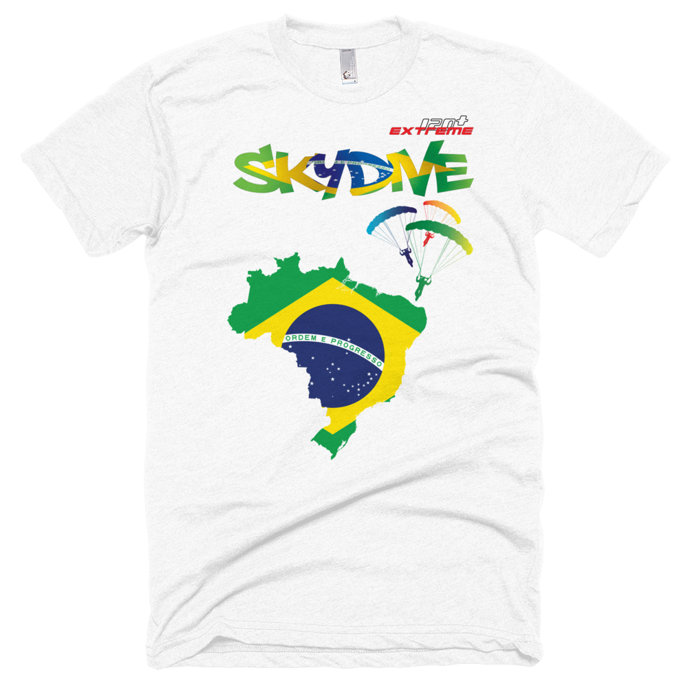 Skydiving T-shirts - Skydive All World - BRAZIL - Unisex Tee -, Shirts, Skydiving Apparel, Skydiving Apparel, Skydiving Apparel, Skydiving Gear, Olympics, T-Shirts, Skydive Chicago, Skydive City, Skydive Perris, Drop Zone Apparel, USPA, united states parachute association, Freefly, BASE, World Record,