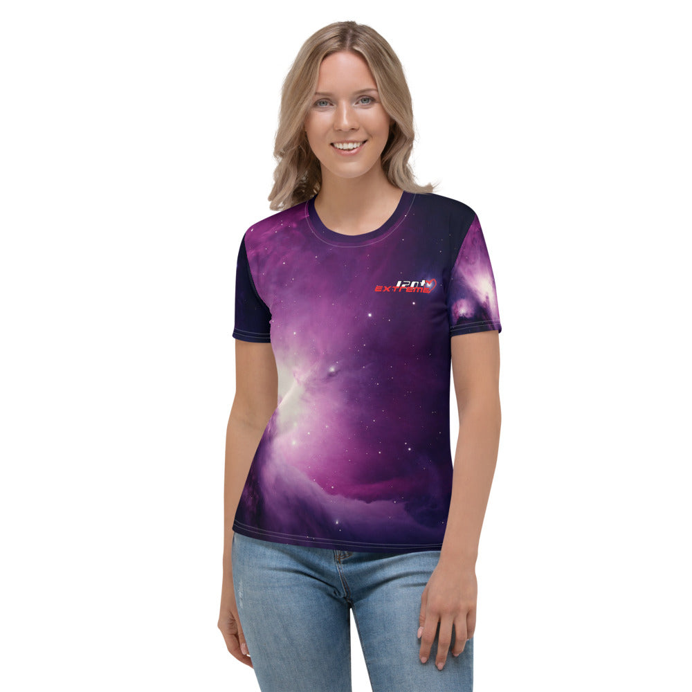 Skydiving T-shirts Galaxy - Orion Purple Nebula - Women's sublimation t-shirt, T-shirt, Skydiving Apparel, Skydiving Apparel, Skydiving Apparel, Skydiving Gear, Olympics, T-Shirts, Skydive Chicago, Skydive City, Skydive Perris, Drop Zone Apparel, USPA, united states parachute association, Freefly, BASE, World Record,