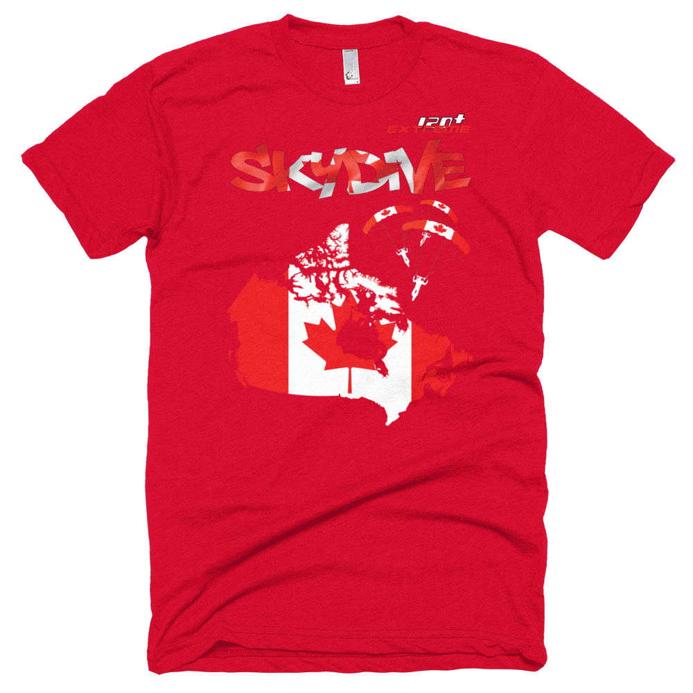 Skydiving T-shirts - Skydive All World - CANADA - Unisex Tee -, Shirts, Skydiving Apparel, Skydiving Apparel, Skydiving Apparel, Skydiving Gear, Olympics, T-Shirts, Skydive Chicago, Skydive City, Skydive Perris, Drop Zone Apparel, USPA, united states parachute association, Freefly, BASE, World Record,