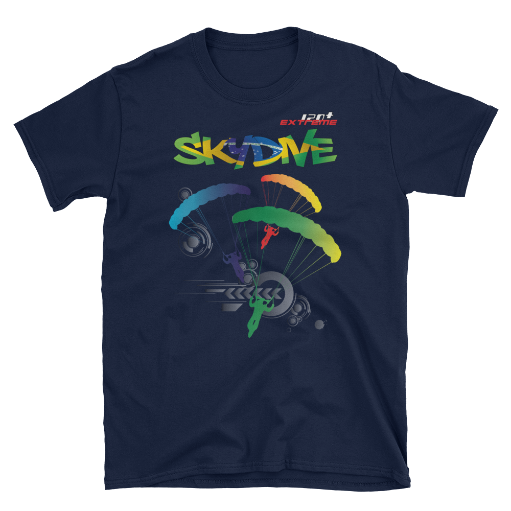 Skydiving T-shirts - Skydive World All Over - BRAZIL - Cotton Tee -, Shirts, Skydiving Apparel, Skydiving Apparel, Skydiving Apparel, Skydiving Gear, Olympics, T-Shirts, Skydive Chicago, Skydive City, Skydive Perris, Drop Zone Apparel, USPA, united states parachute association, Freefly, BASE, World Record,