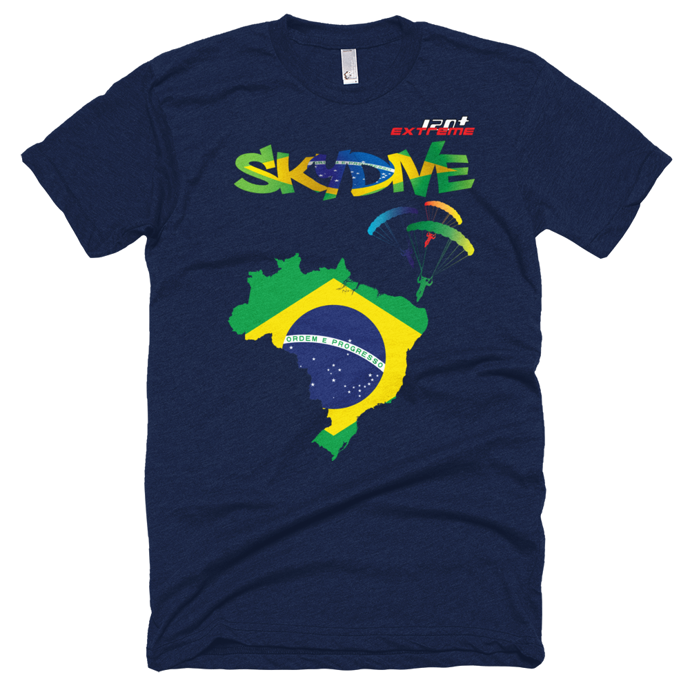 Skydiving T-shirts - Skydive All World - BRAZIL - Unisex Tee -, Shirts, Skydiving Apparel, Skydiving Apparel, Skydiving Apparel, Skydiving Gear, Olympics, T-Shirts, Skydive Chicago, Skydive City, Skydive Perris, Drop Zone Apparel, USPA, united states parachute association, Freefly, BASE, World Record,