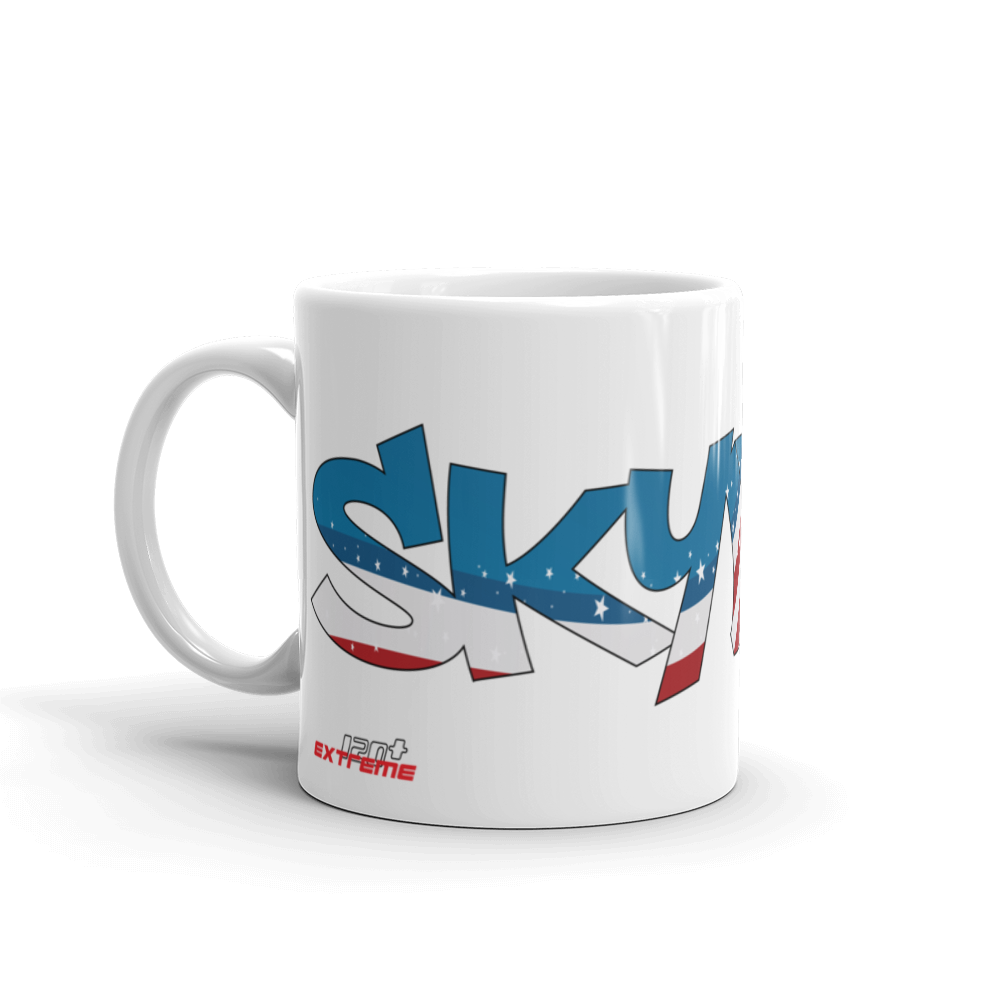 Skydiving T-shirts Skydiving Mug Team America, White Mugs, Skydiving Apparel, Skydiving Apparel, Skydiving Apparel, Skydiving Gear, Olympics, T-Shirts, Skydive Chicago, Skydive City, Skydive Perris, Drop Zone Apparel, USPA, united states parachute association, Freefly, BASE, World Record,