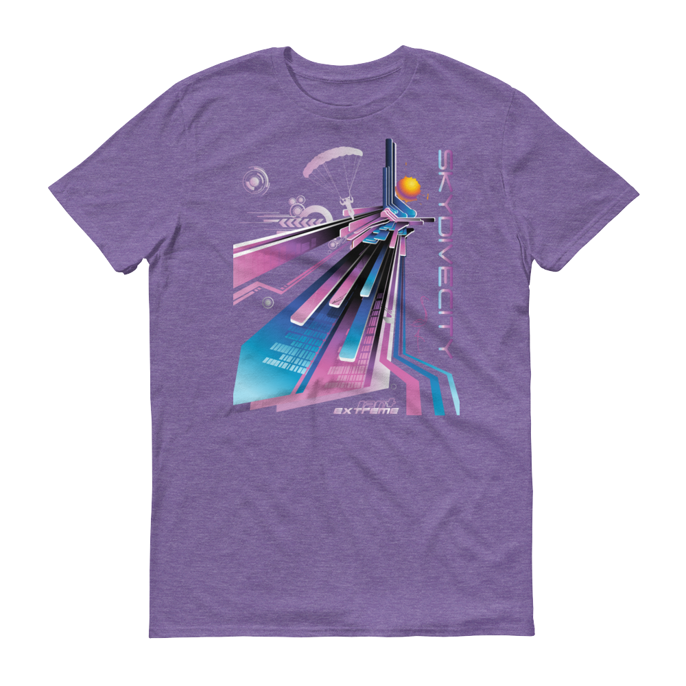 Skydiving T-shirts Skydive City - Flamingo - Men`s Colored T-Shirts, Men's Colored Tees, Skydiving Apparel, Skydiving Apparel, Skydiving Apparel, Skydiving Gear, Olympics, T-Shirts, Skydive Chicago, Skydive City, Skydive Perris, Drop Zone Apparel, USPA, united states parachute association, Freefly, BASE, World Record,