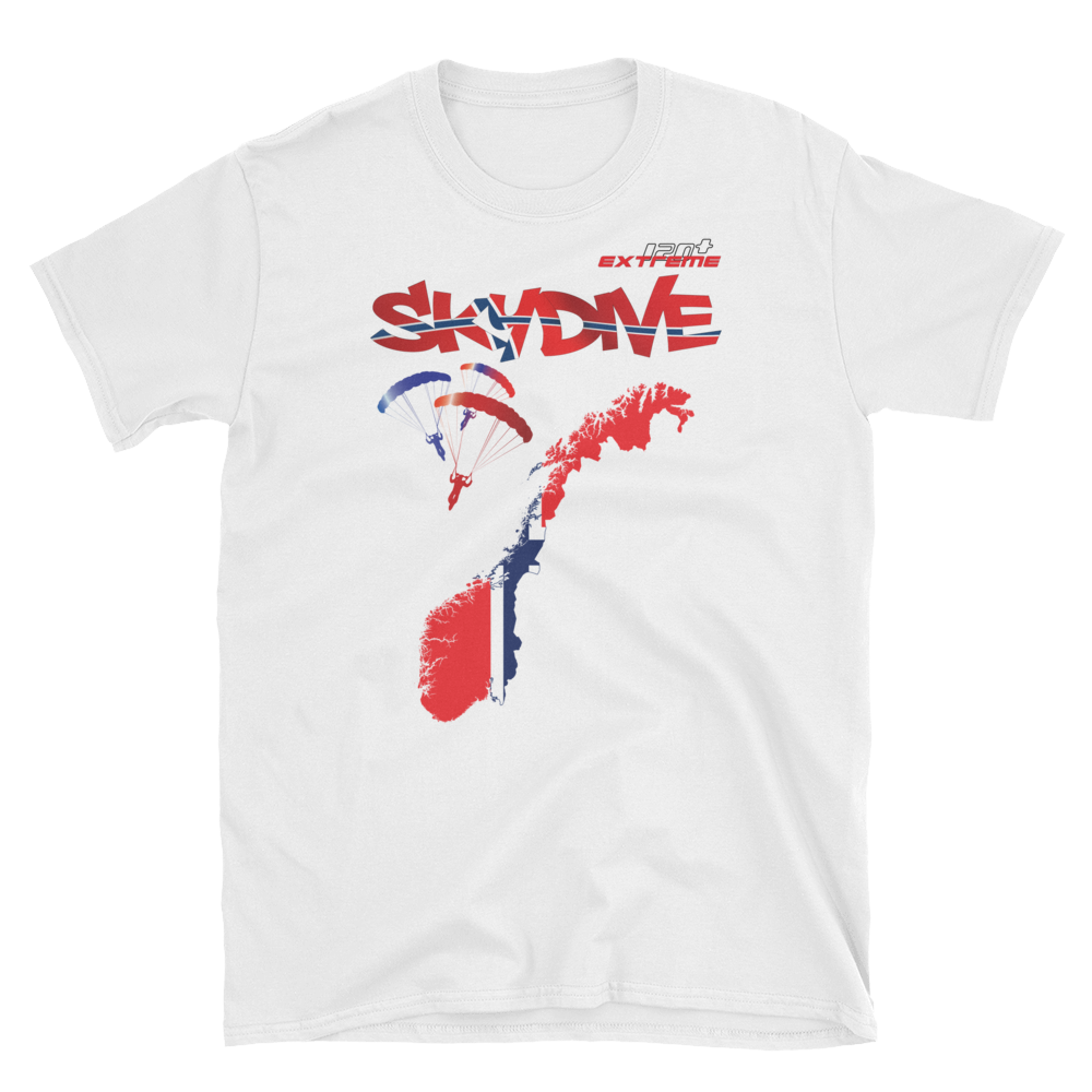 Skydiving T-shirts - Skydive World - NORWAY - Cotton Tee -, Shirts, Skydiving Apparel, Skydiving Apparel, Skydiving Apparel, Skydiving Gear, Olympics, T-Shirts, Skydive Chicago, Skydive City, Skydive Perris, Drop Zone Apparel, USPA, united states parachute association, Freefly, BASE, World Record,