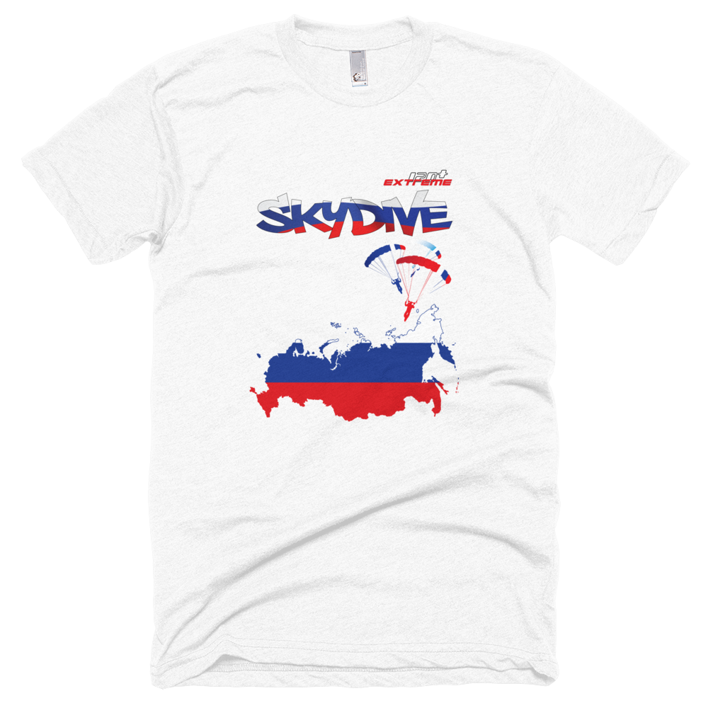 Skydiving T-shirts - Skydive All World - RUSSIA - Unisex Tee -, Shirts, Skydiving Apparel, Skydiving Apparel, Skydiving Apparel, Skydiving Gear, Olympics, T-Shirts, Skydive Chicago, Skydive City, Skydive Perris, Drop Zone Apparel, USPA, united states parachute association, Freefly, BASE, World Record,