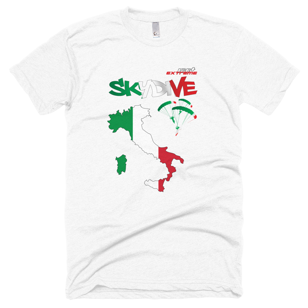 Skydiving T-shirts - Skydive All World - ITALY - Unisex Tee -, Shirts, Skydiving Apparel, Skydiving Apparel, Skydiving Apparel, Skydiving Gear, Olympics, T-Shirts, Skydive Chicago, Skydive City, Skydive Perris, Drop Zone Apparel, USPA, united states parachute association, Freefly, BASE, World Record,