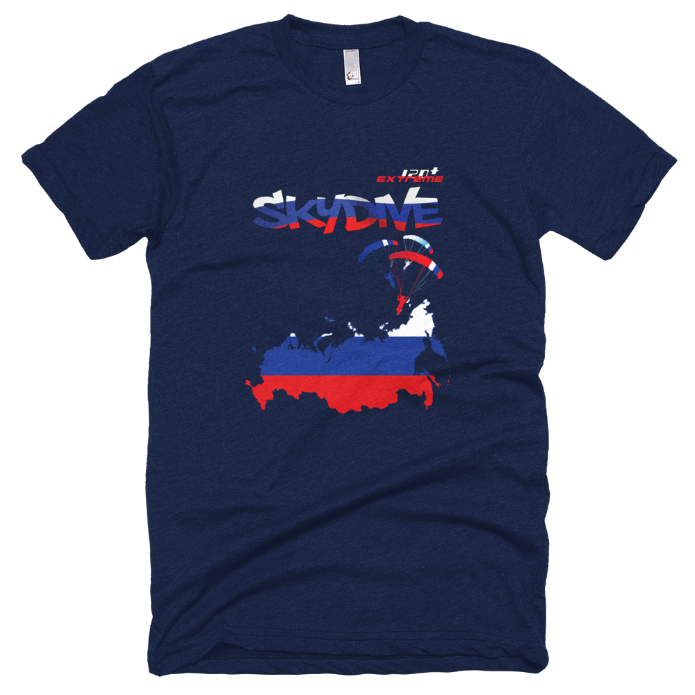 Skydiving T-shirts - Skydive All World - RUSSIA - Unisex Tee -, Shirts, Skydiving Apparel, Skydiving Apparel, Skydiving Apparel, Skydiving Gear, Olympics, T-Shirts, Skydive Chicago, Skydive City, Skydive Perris, Drop Zone Apparel, USPA, united states parachute association, Freefly, BASE, World Record,