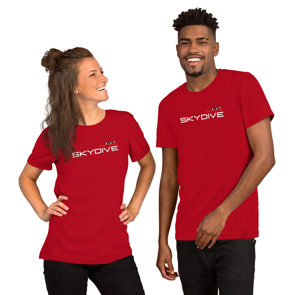 Skydiving T-shirts I ♡ Skydive - First Jump - eXtreme(RED) - Short-Sleeve Unisex T-Shirt, RED, Skydiving Apparel, Skydiving Apparel, Skydiving Apparel, Skydiving Gear, Olympics, T-Shirts, Skydive Chicago, Skydive City, Skydive Perris, Drop Zone Apparel, USPA, united states parachute association, Freefly, BASE, World Record,