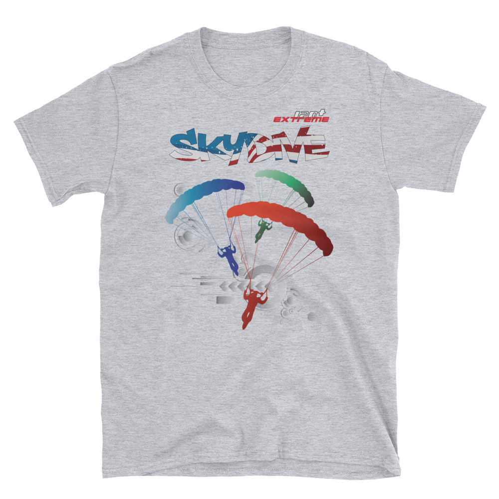 Skydiving T-shirts - Skydive World All Over - AMERICA - Cotton Tee -, Shirts, Skydiving Apparel, Skydiving Apparel, Skydiving Apparel, Skydiving Gear, Olympics, T-Shirts, Skydive Chicago, Skydive City, Skydive Perris, Drop Zone Apparel, USPA, united states parachute association, Freefly, BASE, World Record,