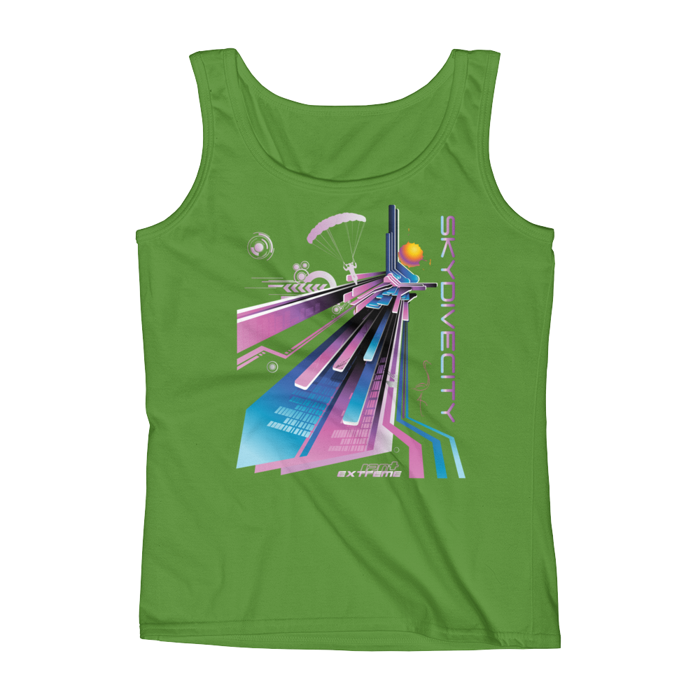 Skydiving T-shirts Ladies' Tank - Skydive City - Flamingo, Tanks, Skydiving Apparel, Skydiving Apparel, Skydiving Apparel, Skydiving Gear, Olympics, T-Shirts, Skydive Chicago, Skydive City, Skydive Perris, Drop Zone Apparel, USPA, united states parachute association, Freefly, BASE, World Record,