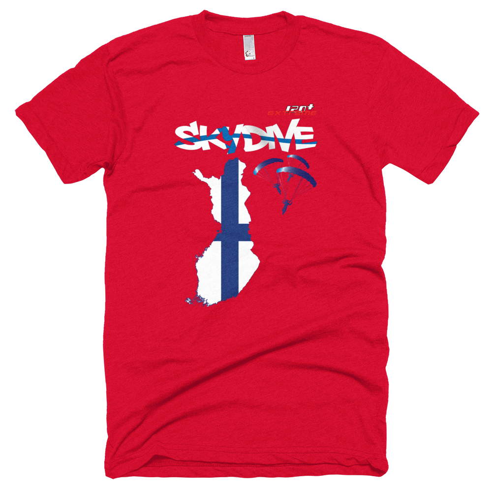 Skydiving T-shirts - Skydive All World - FINLAND - Unisex Tee -, Shirts, Skydiving Apparel, Skydiving Apparel, Skydiving Apparel, Skydiving Gear, Olympics, T-Shirts, Skydive Chicago, Skydive City, Skydive Perris, Drop Zone Apparel, USPA, united states parachute association, Freefly, BASE, World Record,