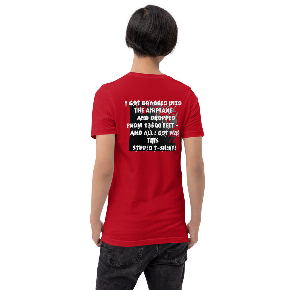 Skydiving T-shirts I ♡ Skydive - First Jump - eXtreme(RED) - Short-Sleeve Unisex T-Shirt, RED, Skydiving Apparel, Skydiving Apparel, Skydiving Apparel, Skydiving Gear, Olympics, T-Shirts, Skydive Chicago, Skydive City, Skydive Perris, Drop Zone Apparel, USPA, united states parachute association, Freefly, BASE, World Record,