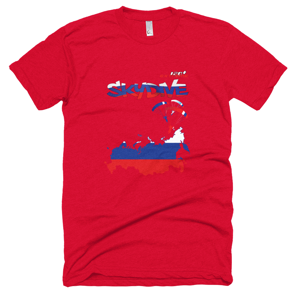 Skydiving T-shirts - Skydive All World - RUSSIA - Unisex Tee -, Shirts, Skydiving Apparel, Skydiving Apparel, Skydiving Apparel, Skydiving Gear, Olympics, T-Shirts, Skydive Chicago, Skydive City, Skydive Perris, Drop Zone Apparel, USPA, united states parachute association, Freefly, BASE, World Record,