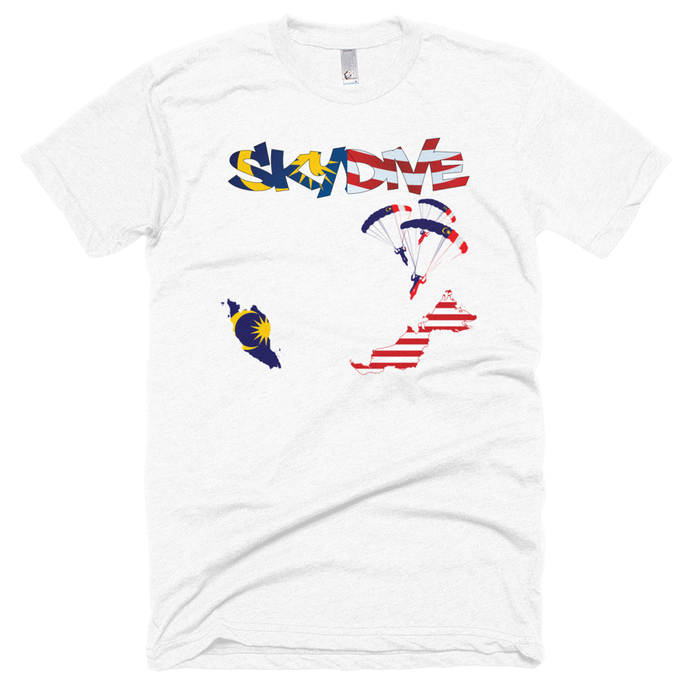 Skydiving T-shirts - Skydive All World - MALAYSIA - Unisex Tee -, Shirts, Skydiving Apparel, Skydiving Apparel, Skydiving Apparel, Skydiving Gear, Olympics, T-Shirts, Skydive Chicago, Skydive City, Skydive Perris, Drop Zone Apparel, USPA, united states parachute association, Freefly, BASE, World Record,