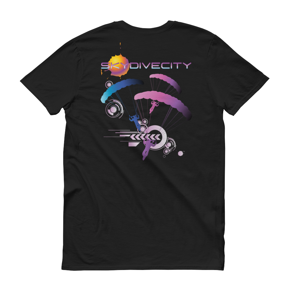 Skydiving T-shirts Skydive City - Flamingo - Men`s Colored T-Shirts, Men's Colored Tees, Skydiving Apparel, Skydiving Apparel, Skydiving Apparel, Skydiving Gear, Olympics, T-Shirts, Skydive Chicago, Skydive City, Skydive Perris, Drop Zone Apparel, USPA, united states parachute association, Freefly, BASE, World Record,