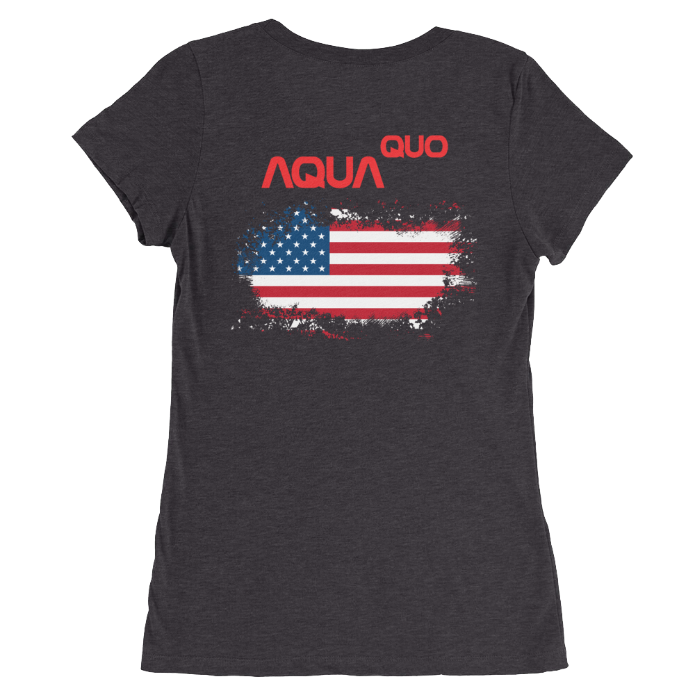 Skydiving T-shirts AquaQuo - "My Status Quo is Aqua Quo" -  Ladies' T-Shirt, , Skydiving Apparel ™, Skydiving Apparel, Skydiving Apparel, Skydiving Gear, Olympics, T-Shirts, Skydive Chicago, Skydive City, Skydive Perris, Drop Zone Apparel, USPA, united states parachute association, Freefly, BASE, World Record,