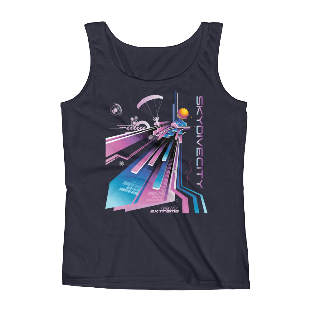 Skydiving T-shirts Ladies' Tank - Skydive City - Flamingo, Tanks, Skydiving Apparel, Skydiving Apparel, Skydiving Apparel, Skydiving Gear, Olympics, T-Shirts, Skydive Chicago, Skydive City, Skydive Perris, Drop Zone Apparel, USPA, united states parachute association, Freefly, BASE, World Record,