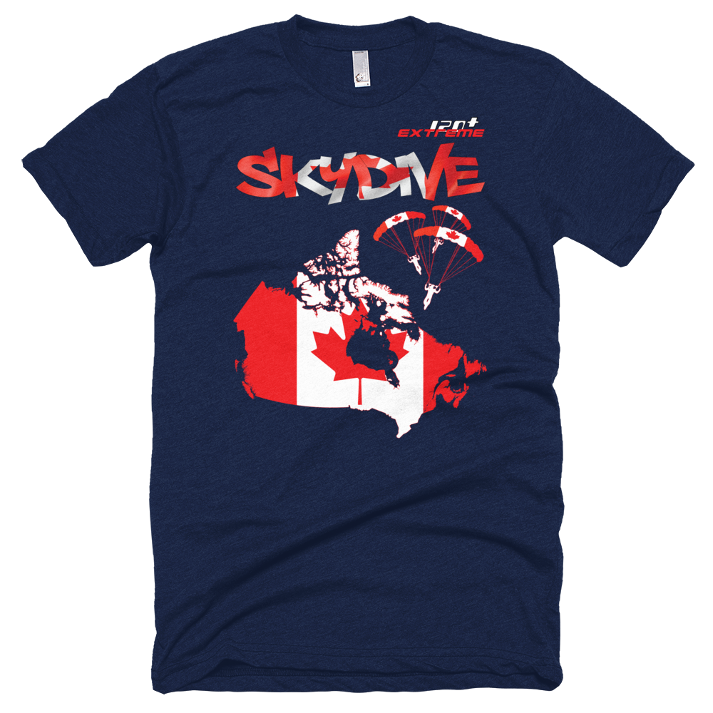 Skydiving T-shirts - Skydive All World - CANADA - Unisex Tee -, Shirts, Skydiving Apparel, Skydiving Apparel, Skydiving Apparel, Skydiving Gear, Olympics, T-Shirts, Skydive Chicago, Skydive City, Skydive Perris, Drop Zone Apparel, USPA, united states parachute association, Freefly, BASE, World Record,