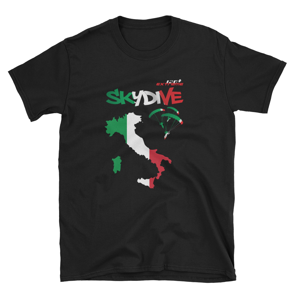 Skydiving T-shirts - Skydive World - ITALY - Cotton Tee -, Shirts, Skydiving Apparel, Skydiving Apparel, Skydiving Apparel, Skydiving Gear, Olympics, T-Shirts, Skydive Chicago, Skydive City, Skydive Perris, Drop Zone Apparel, USPA, united states parachute association, Freefly, BASE, World Record,