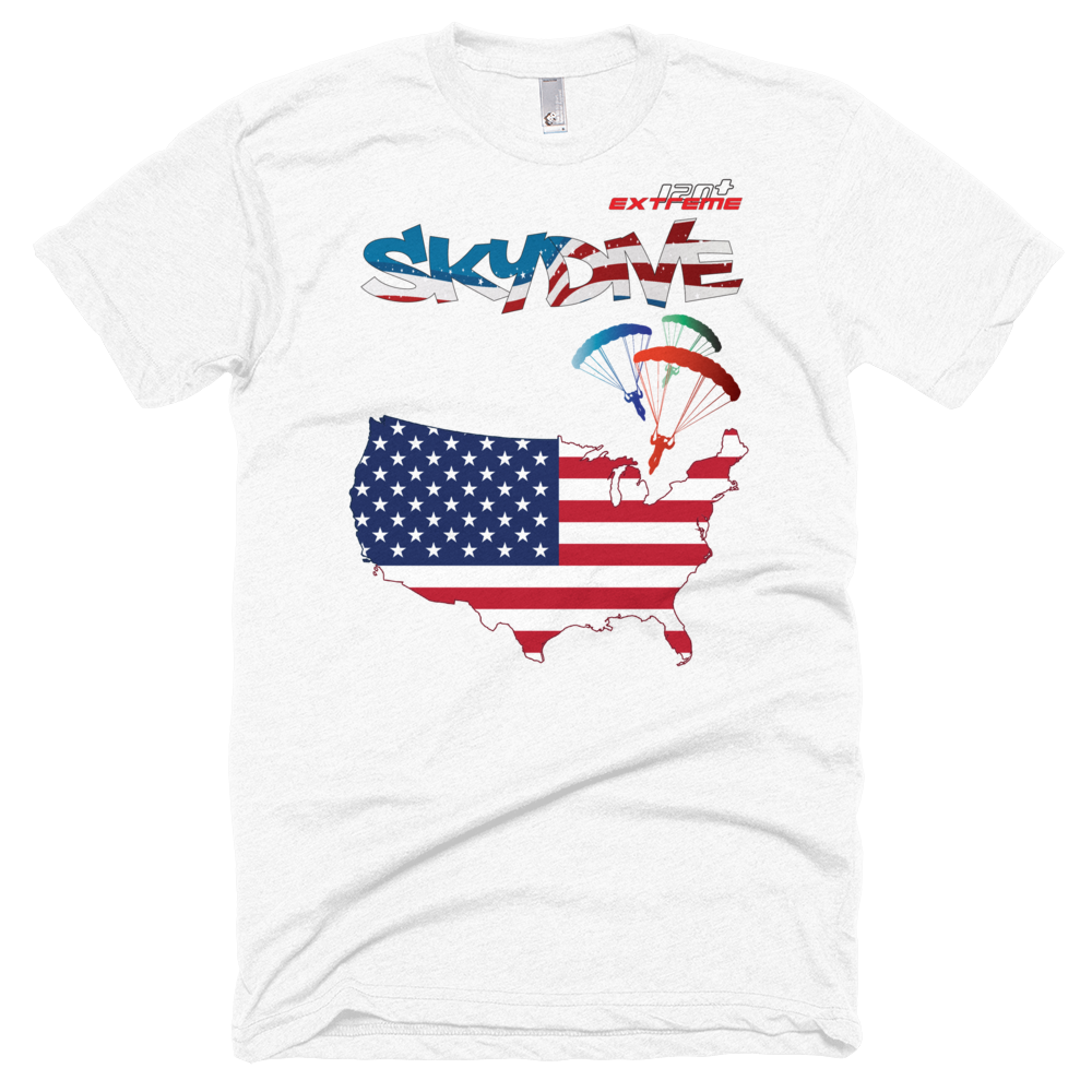 Skydiving T-shirts - Skydive All World - AMERICA - Unisex Tee -, Shirts, Skydiving Apparel, Skydiving Apparel, Skydiving Apparel, Skydiving Gear, Olympics, T-Shirts, Skydive Chicago, Skydive City, Skydive Perris, Drop Zone Apparel, USPA, united states parachute association, Freefly, BASE, World Record,