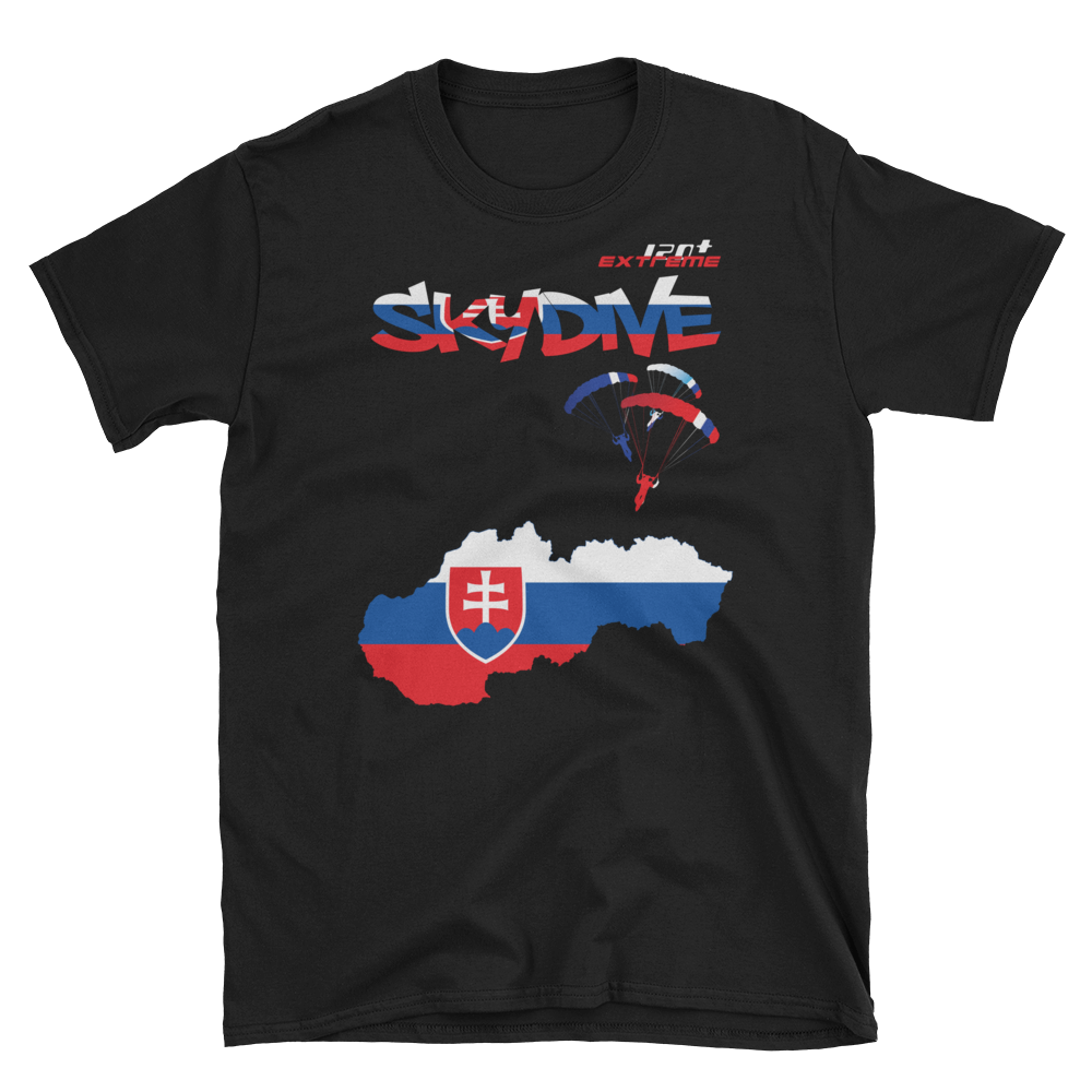 Skydiving T-shirts - Skydive World - SLOVAKIA - Cotton Tee -, Shirts, Skydiving Apparel, Skydiving Apparel, Skydiving Apparel, Skydiving Gear, Olympics, T-Shirts, Skydive Chicago, Skydive City, Skydive Perris, Drop Zone Apparel, USPA, united states parachute association, Freefly, BASE, World Record,