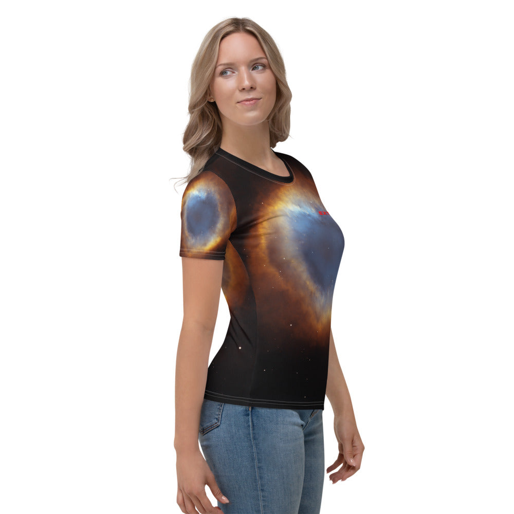 Skydiving T-shirts Galaxy - Glory of Helix Nebula - Women's sublimation t-shirt, T-shirt, Skydiving Apparel, Skydiving Apparel, Skydiving Apparel, Skydiving Gear, Olympics, T-Shirts, Skydive Chicago, Skydive City, Skydive Perris, Drop Zone Apparel, USPA, united states parachute association, Freefly, BASE, World Record,