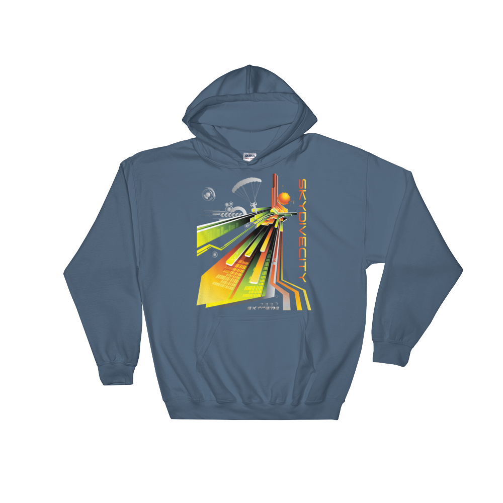 Skydiving T-shirts Skydiving Hoodie - Skydive City - Sunrise - Unisex Hooded Sweatshirt, Hoodies, Skydiving Apparel, Skydiving Apparel, Skydiving Apparel, Skydiving Gear, Olympics, T-Shirts, Skydive Chicago, Skydive City, Skydive Perris, Drop Zone Apparel, USPA, united states parachute association, Freefly, BASE, World Record,