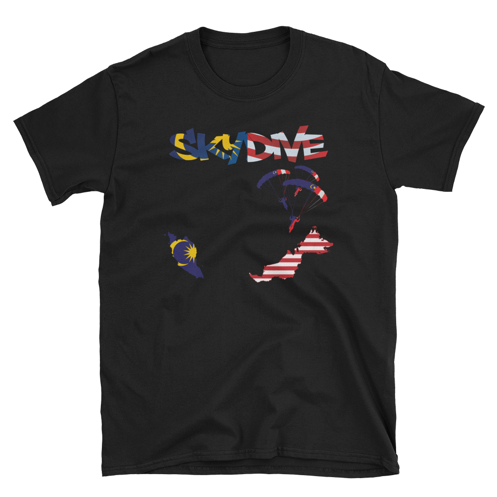 Skydiving T-shirts - Skydive World - MALAYSIA - Cotton Tee -, Shirts, Skydiving Apparel, Skydiving Apparel, Skydiving Apparel, Skydiving Gear, Olympics, T-Shirts, Skydive Chicago, Skydive City, Skydive Perris, Drop Zone Apparel, USPA, united states parachute association, Freefly, BASE, World Record,