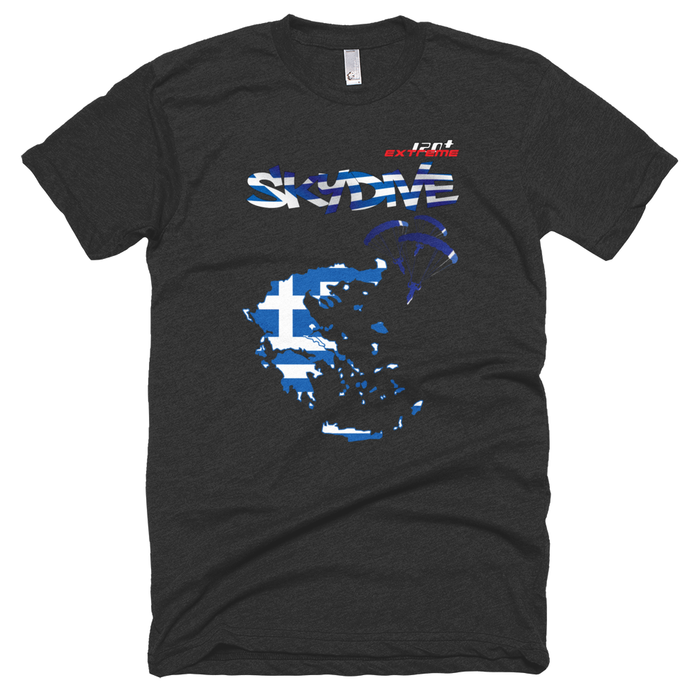 Skydiving T-shirts - Skydive All World - GREECE - Unisex Tee -, Shirts, Skydiving Apparel, Skydiving Apparel, Skydiving Apparel, Skydiving Gear, Olympics, T-Shirts, Skydive Chicago, Skydive City, Skydive Perris, Drop Zone Apparel, USPA, united states parachute association, Freefly, BASE, World Record,