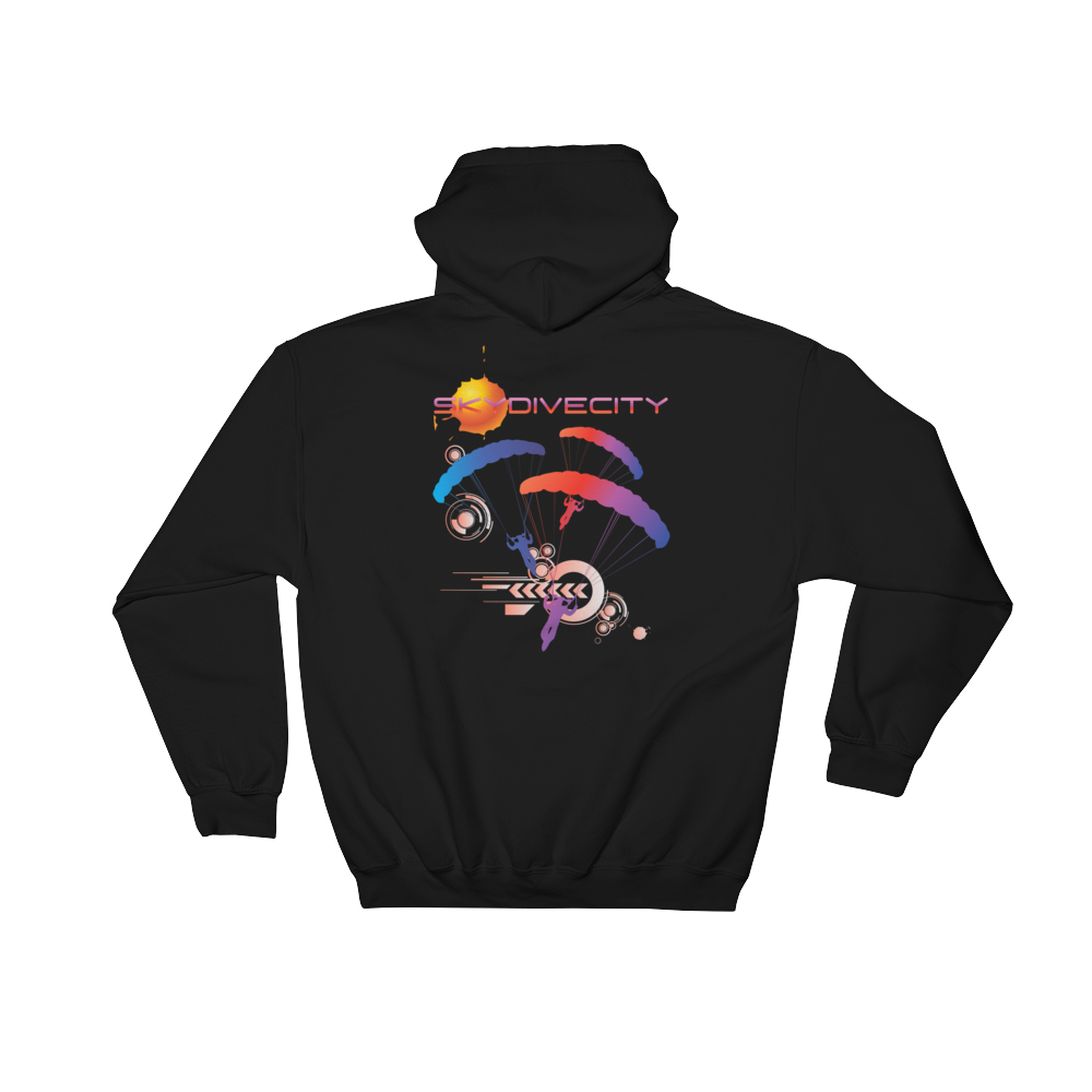 Skydiving T-shirts Skydiving Hoodie - Skydive City - Sunset - Unisex Hooded Sweatshirt, Hoodies, Skydiving Apparel, Skydiving Apparel, Skydiving Apparel, Skydiving Gear, Olympics, T-Shirts, Skydive Chicago, Skydive City, Skydive Perris, Drop Zone Apparel, USPA, united states parachute association, Freefly, BASE, World Record,