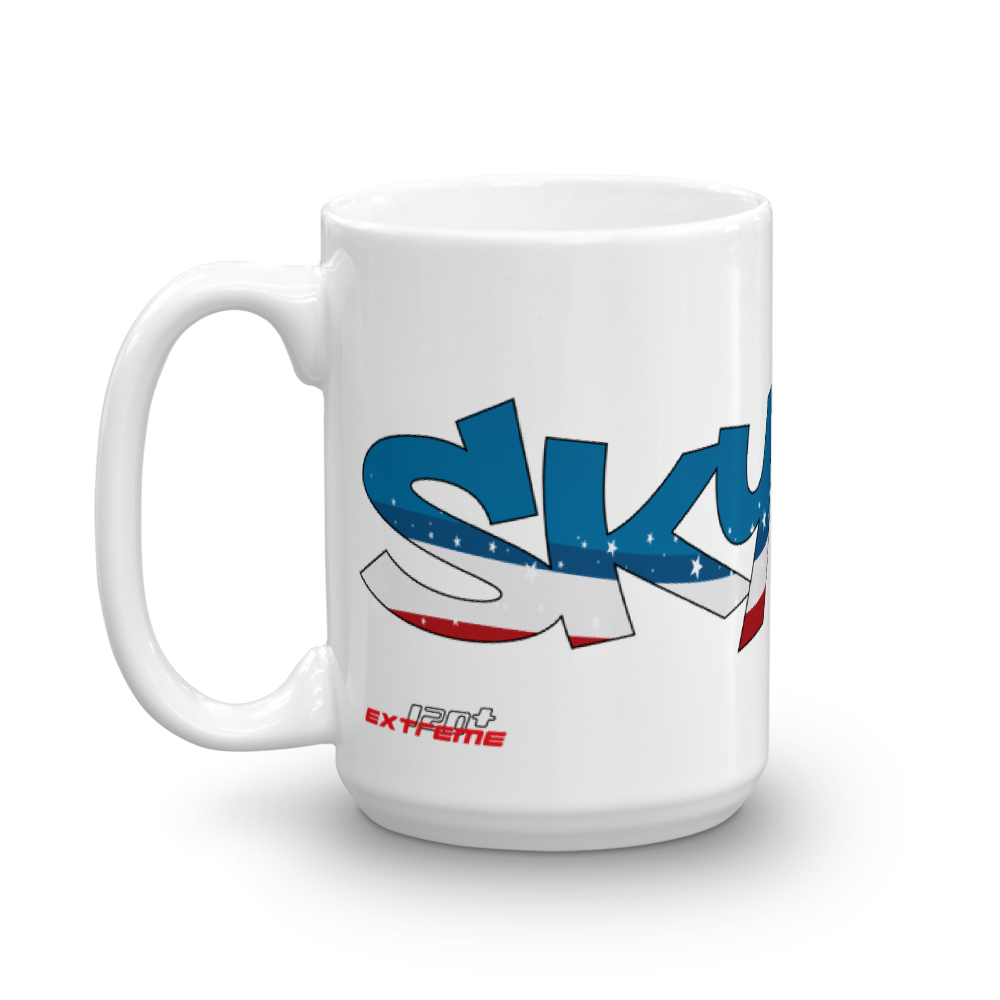 Skydiving T-shirts Skydiving Mug Team America, White Mugs, Skydiving Apparel, Skydiving Apparel, Skydiving Apparel, Skydiving Gear, Olympics, T-Shirts, Skydive Chicago, Skydive City, Skydive Perris, Drop Zone Apparel, USPA, united states parachute association, Freefly, BASE, World Record,