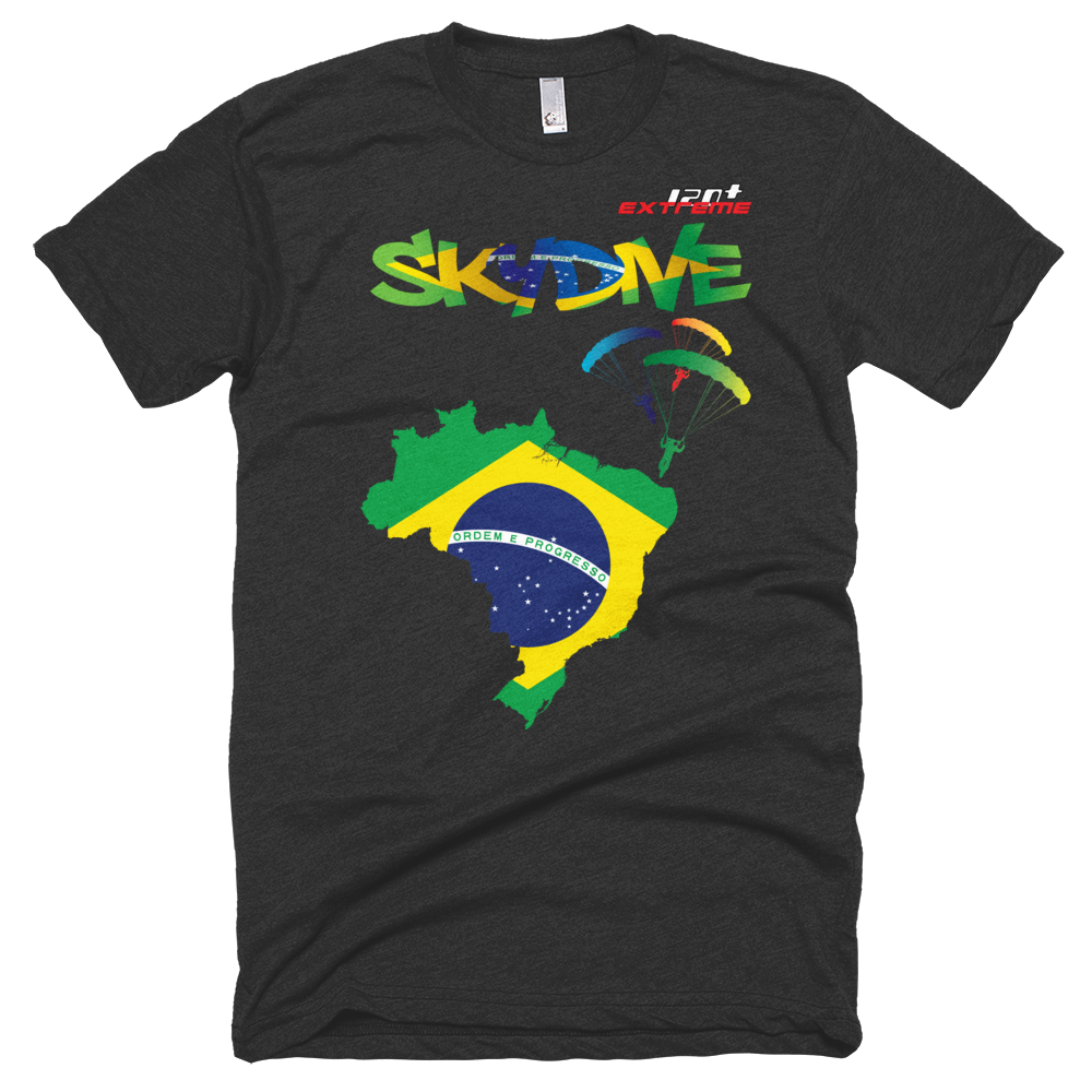 Skydiving T-shirts - Skydive All World - BRAZIL - Unisex Tee -, Shirts, Skydiving Apparel, Skydiving Apparel, Skydiving Apparel, Skydiving Gear, Olympics, T-Shirts, Skydive Chicago, Skydive City, Skydive Perris, Drop Zone Apparel, USPA, united states parachute association, Freefly, BASE, World Record,