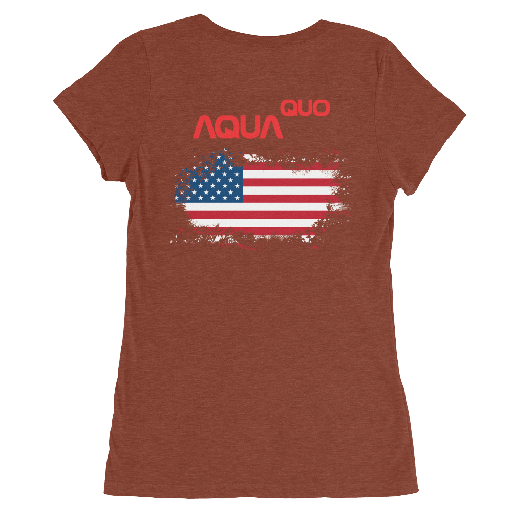 Skydiving T-shirts AquaQuo - "My Status Quo is Aqua Quo" -  Ladies' T-Shirt, , Skydiving Apparel ™, Skydiving Apparel, Skydiving Apparel, Skydiving Gear, Olympics, T-Shirts, Skydive Chicago, Skydive City, Skydive Perris, Drop Zone Apparel, USPA, united states parachute association, Freefly, BASE, World Record,