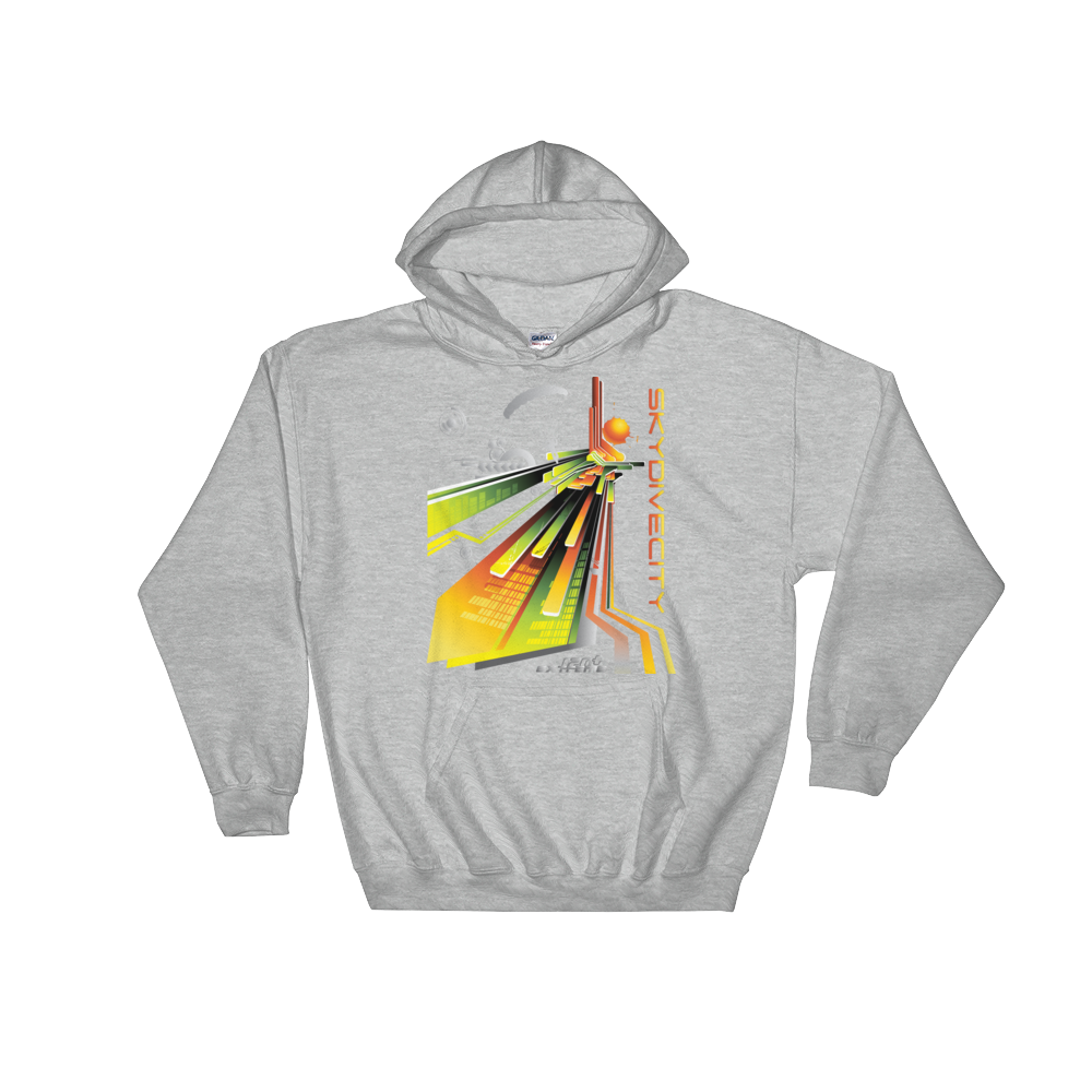 Skydiving T-shirts Skydiving Hoodie - Skydive City - Sunrise - Unisex Hooded Sweatshirt, Hoodies, Skydiving Apparel, Skydiving Apparel, Skydiving Apparel, Skydiving Gear, Olympics, T-Shirts, Skydive Chicago, Skydive City, Skydive Perris, Drop Zone Apparel, USPA, united states parachute association, Freefly, BASE, World Record,