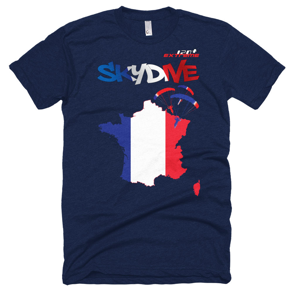 Skydiving T-shirts - Skydive All World - FRANCE - Unisex Tee -, Shirts, Skydiving Apparel, Skydiving Apparel, Skydiving Apparel, Skydiving Gear, Olympics, T-Shirts, Skydive Chicago, Skydive City, Skydive Perris, Drop Zone Apparel, USPA, united states parachute association, Freefly, BASE, World Record,