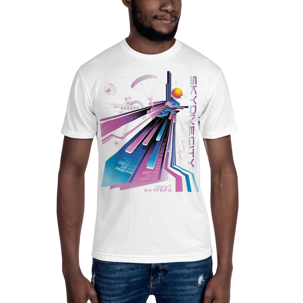 Skydiving T-shirts - Skydive City - Flamingo - Unisex Crew Neck Tee, Shirts, Skydiving Apparel, Skydiving Apparel, Skydiving Apparel, Skydiving Gear, Olympics, T-Shirts, Skydive Chicago, Skydive City, Skydive Perris, Drop Zone Apparel, USPA, united states parachute association, Freefly, BASE, World Record,