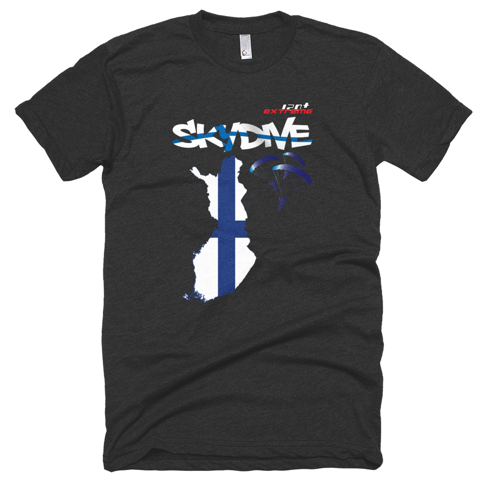 Skydiving T-shirts - Skydive All World - FINLAND - Unisex Tee -, Shirts, Skydiving Apparel, Skydiving Apparel, Skydiving Apparel, Skydiving Gear, Olympics, T-Shirts, Skydive Chicago, Skydive City, Skydive Perris, Drop Zone Apparel, USPA, united states parachute association, Freefly, BASE, World Record,