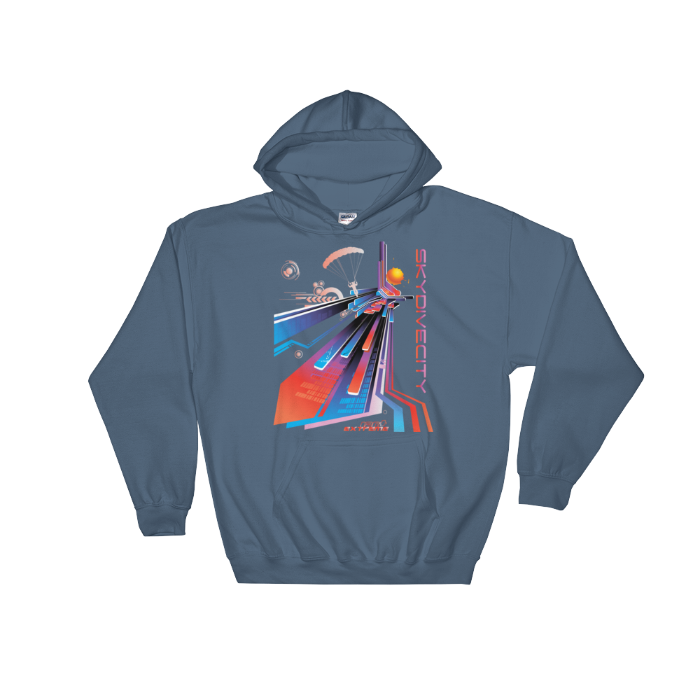 Skydiving T-shirts Skydiving Hoodie - Skydive City - Sunset - Unisex Hooded Sweatshirt, Hoodies, Skydiving Apparel, Skydiving Apparel, Skydiving Apparel, Skydiving Gear, Olympics, T-Shirts, Skydive Chicago, Skydive City, Skydive Perris, Drop Zone Apparel, USPA, united states parachute association, Freefly, BASE, World Record,