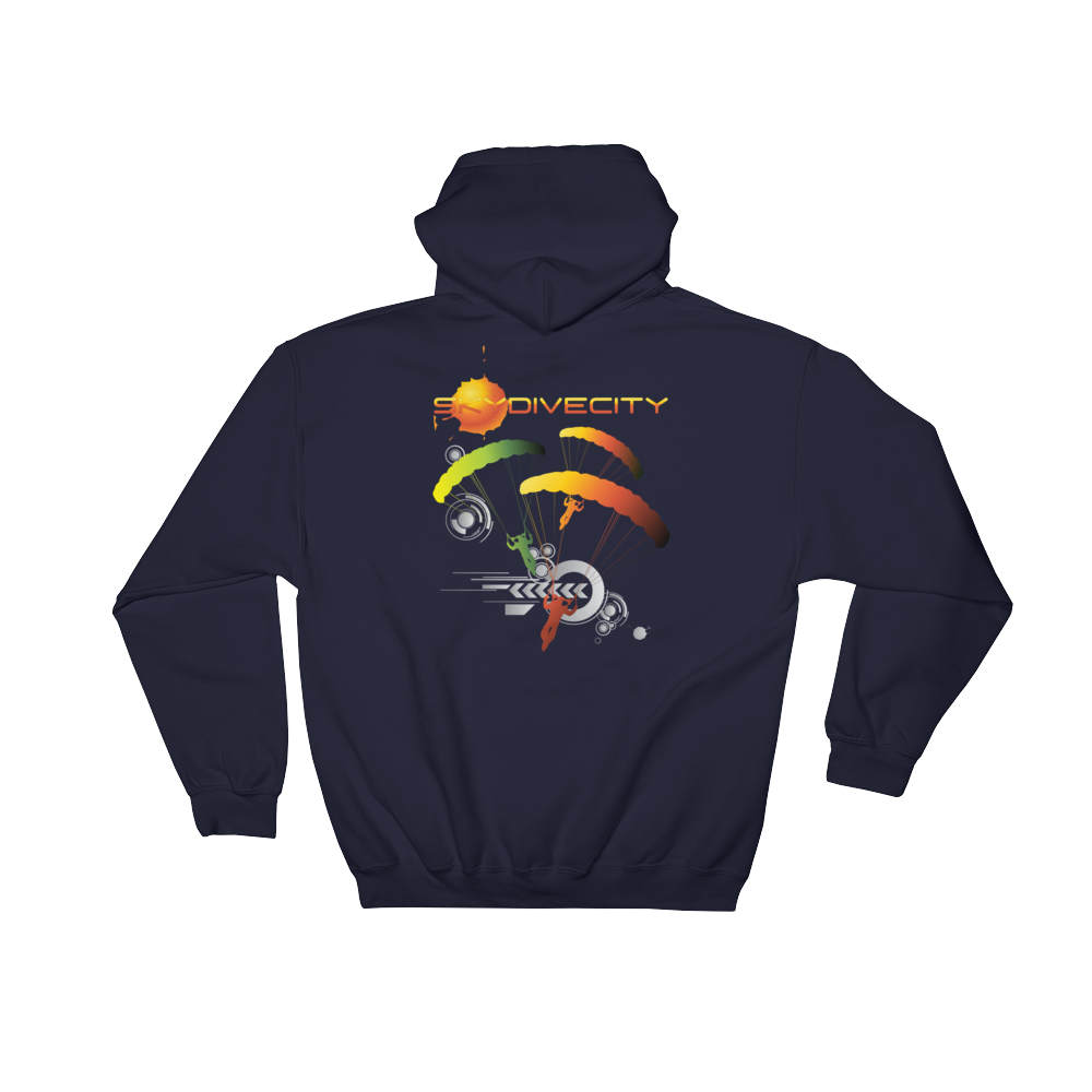 Skydiving T-shirts Skydiving Hoodie - Skydive City - Sunrise - Unisex Hooded Sweatshirt, Hoodies, Skydiving Apparel, Skydiving Apparel, Skydiving Apparel, Skydiving Gear, Olympics, T-Shirts, Skydive Chicago, Skydive City, Skydive Perris, Drop Zone Apparel, USPA, united states parachute association, Freefly, BASE, World Record,