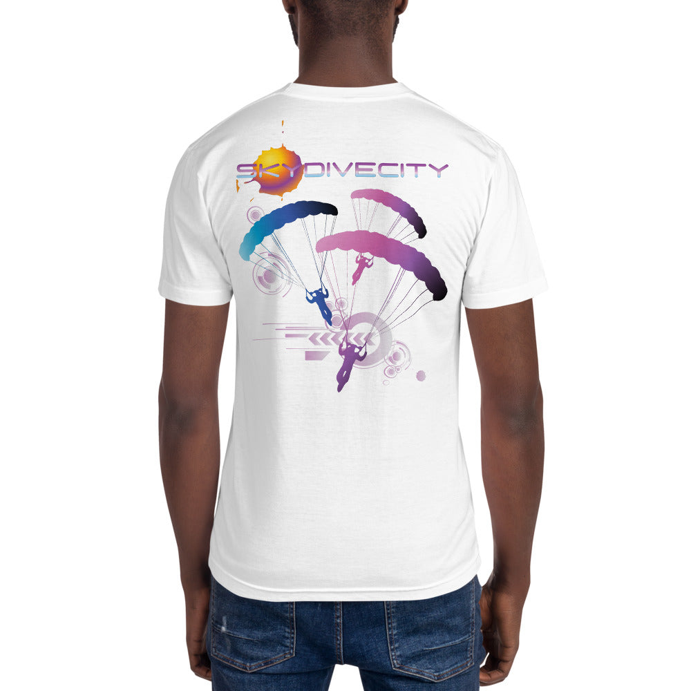 Skydiving T-shirts - Skydive City - Flamingo - Unisex Crew Neck Tee, Shirts, Skydiving Apparel, Skydiving Apparel, Skydiving Apparel, Skydiving Gear, Olympics, T-Shirts, Skydive Chicago, Skydive City, Skydive Perris, Drop Zone Apparel, USPA, united states parachute association, Freefly, BASE, World Record,