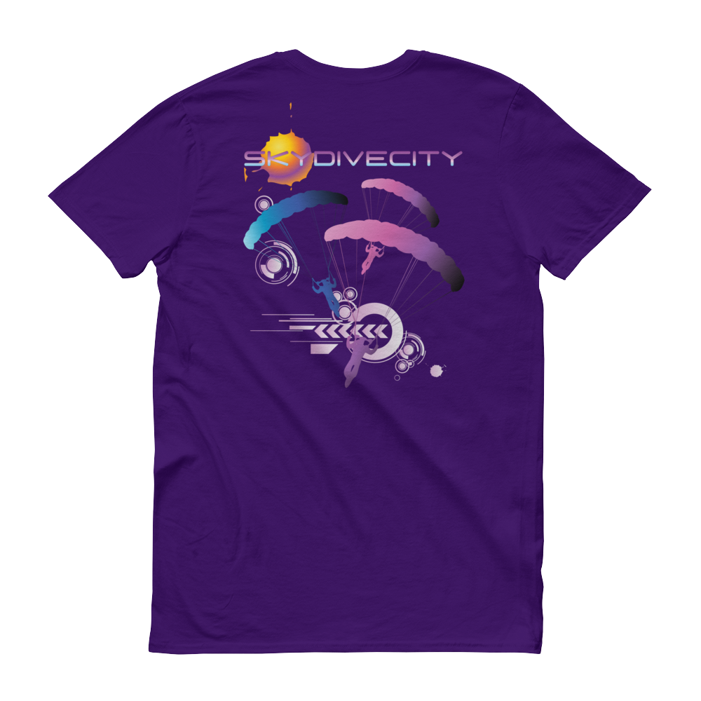 Skydiving T-shirts Skydive City - Flamingo - Men`s Colored T-Shirts, Men's Colored Tees, Skydiving Apparel, Skydiving Apparel, Skydiving Apparel, Skydiving Gear, Olympics, T-Shirts, Skydive Chicago, Skydive City, Skydive Perris, Drop Zone Apparel, USPA, united states parachute association, Freefly, BASE, World Record,