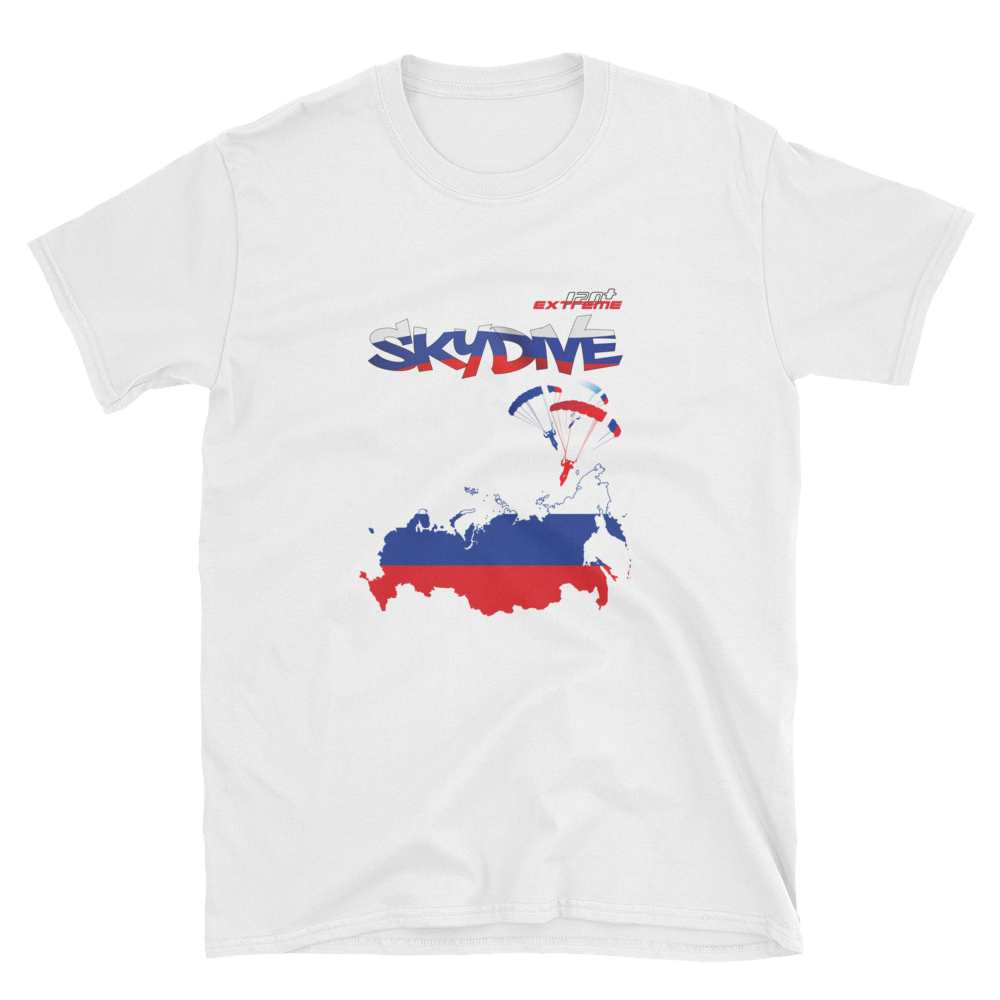 Skydiving T-shirts - Skydive World - RUSSIA - Cotton Tee -, Shirts, Skydiving Apparel, Skydiving Apparel, Skydiving Apparel, Skydiving Gear, Olympics, T-Shirts, Skydive Chicago, Skydive City, Skydive Perris, Drop Zone Apparel, USPA, united states parachute association, Freefly, BASE, World Record,