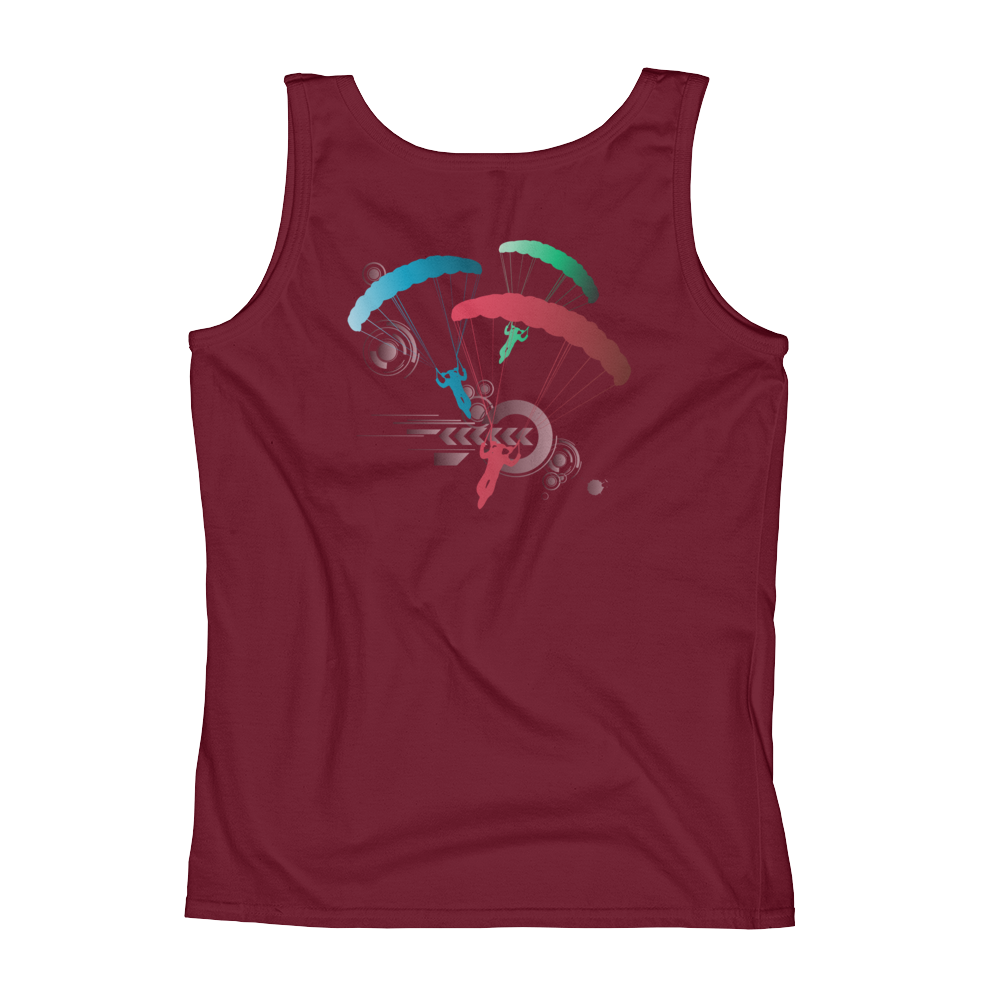 Skydiving T-shirts Ladies' Tank - Skydive Competition - Silver Edition, Tanks, Skydiving Apparel, Skydiving Apparel, Skydiving Apparel, Skydiving Gear, Olympics, T-Shirts, Skydive Chicago, Skydive City, Skydive Perris, Drop Zone Apparel, USPA, united states parachute association, Freefly, BASE, World Record,