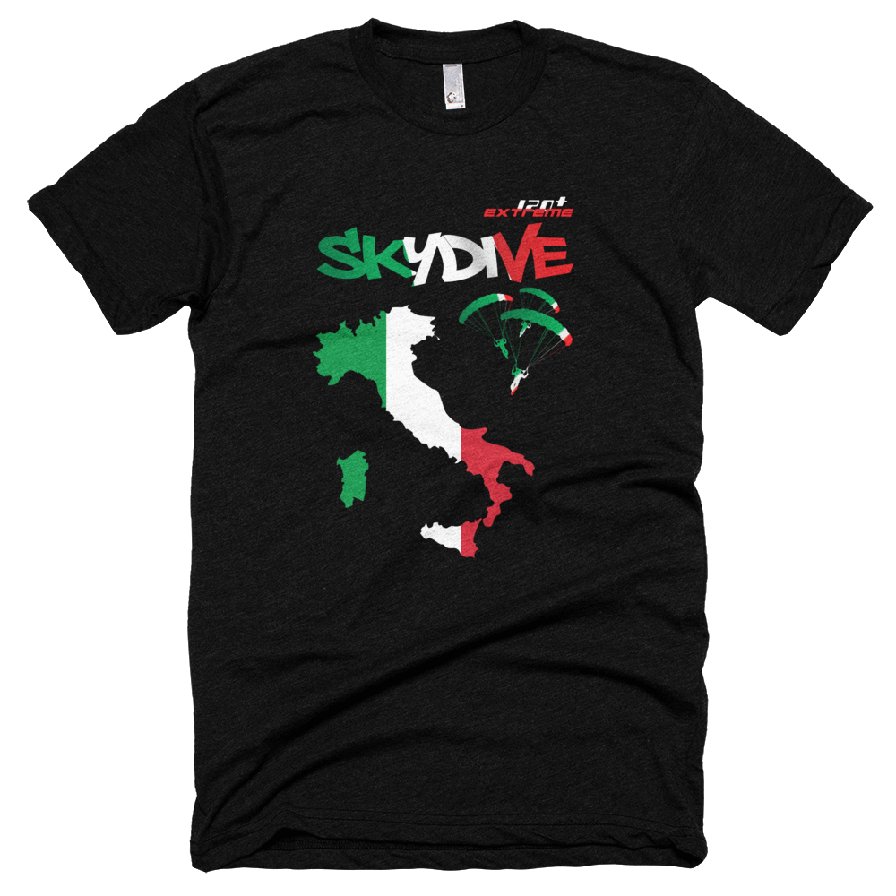 Skydiving T-shirts - Skydive All World - ITALY - Unisex Tee -, Shirts, Skydiving Apparel, Skydiving Apparel, Skydiving Apparel, Skydiving Gear, Olympics, T-Shirts, Skydive Chicago, Skydive City, Skydive Perris, Drop Zone Apparel, USPA, united states parachute association, Freefly, BASE, World Record,