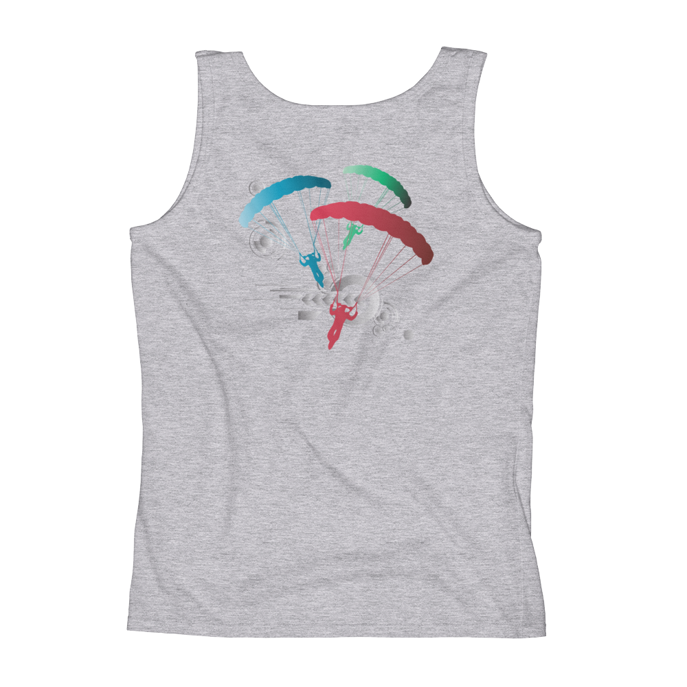 Skydiving T-shirts Ladies' Tank - Skydive Competition - Silver Edition, Tanks, Skydiving Apparel, Skydiving Apparel, Skydiving Apparel, Skydiving Gear, Olympics, T-Shirts, Skydive Chicago, Skydive City, Skydive Perris, Drop Zone Apparel, USPA, united states parachute association, Freefly, BASE, World Record,