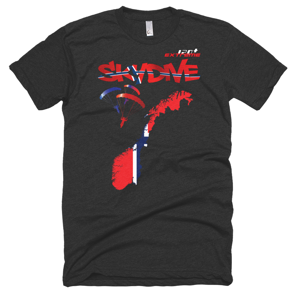 Skydiving T-shirts - Skydive All World - NORWAY - Unisex Tee -, Shirts, Skydiving Apparel, Skydiving Apparel, Skydiving Apparel, Skydiving Gear, Olympics, T-Shirts, Skydive Chicago, Skydive City, Skydive Perris, Drop Zone Apparel, USPA, united states parachute association, Freefly, BASE, World Record,