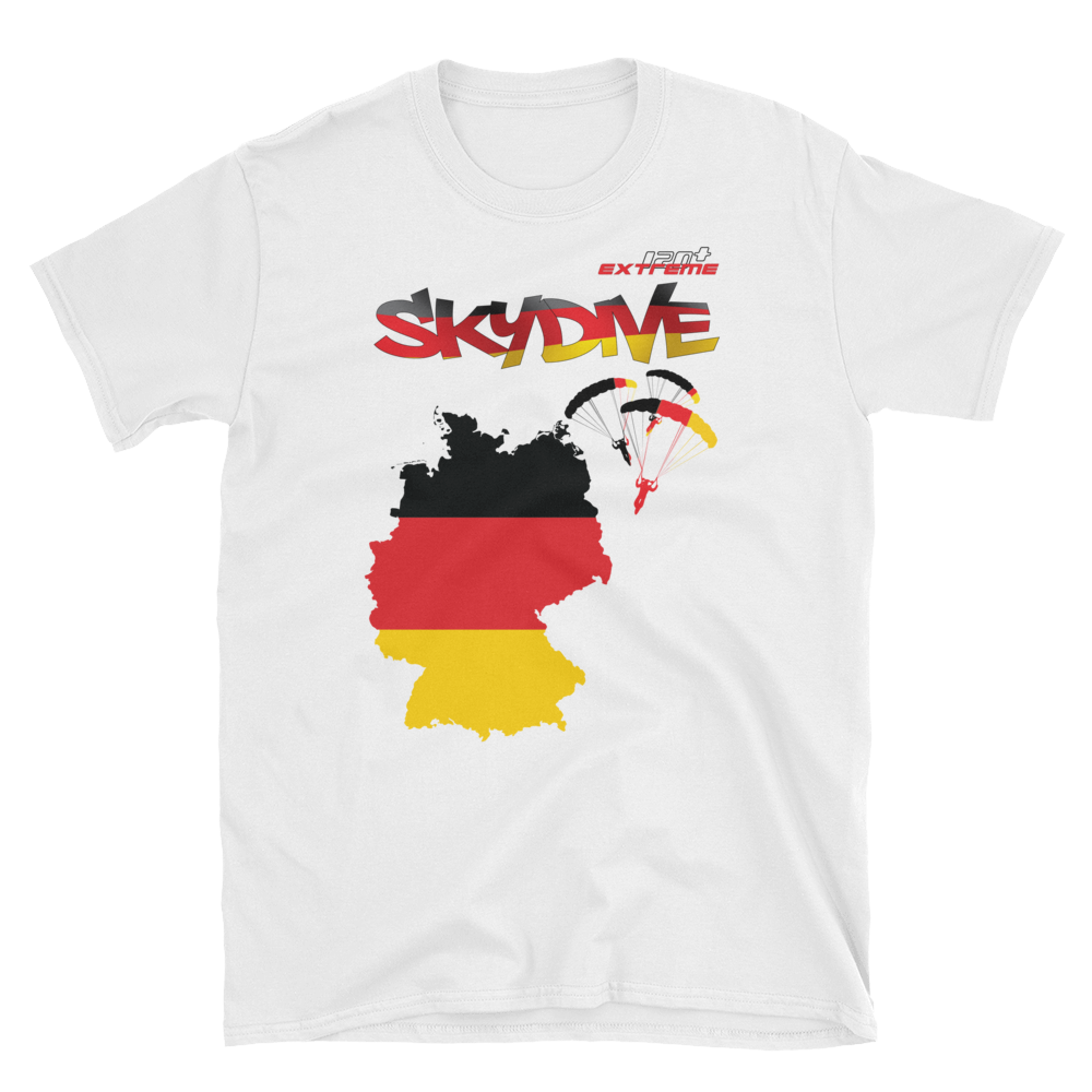 Skydiving T-shirts - Skydive World - GERMANY - Cotton Tee -, Shirts, Skydiving Apparel, Skydiving Apparel, Skydiving Apparel, Skydiving Gear, Olympics, T-Shirts, Skydive Chicago, Skydive City, Skydive Perris, Drop Zone Apparel, USPA, united states parachute association, Freefly, BASE, World Record,